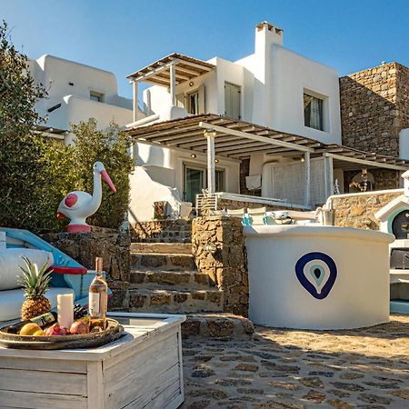 Вилла Manolia Luxury Private House By Mykonian Kazarte Кало-Ливади Экстерьер фото