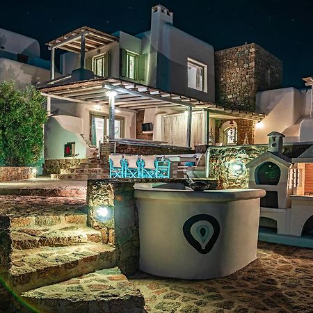 Вилла Manolia Luxury Private House By Mykonian Kazarte Кало-Ливади Экстерьер фото
