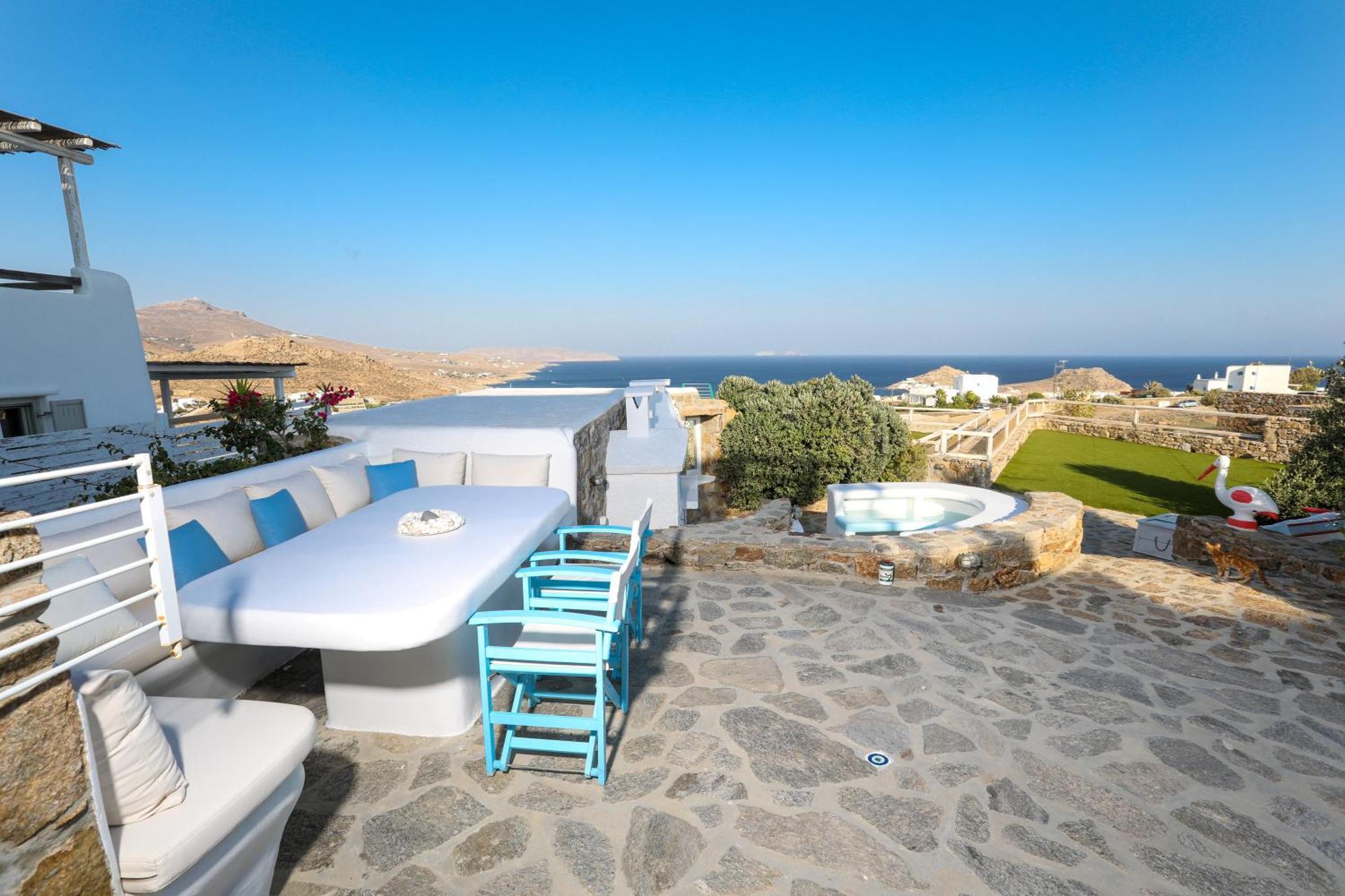 Вилла Manolia Luxury Private House By Mykonian Kazarte Кало-Ливади Экстерьер фото
